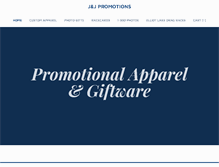 Tablet Screenshot of jjpromotions.ca